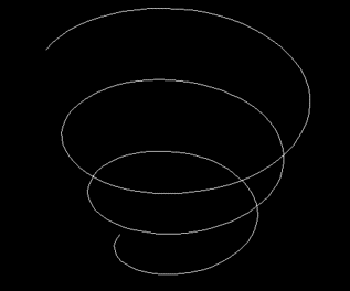如何用CAD绘制螺旋线