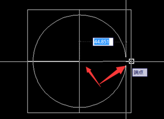 CAD如何绘制正方形的内切圆