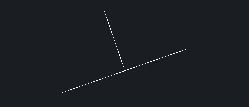 CAD如何绘制斜线的垂直线