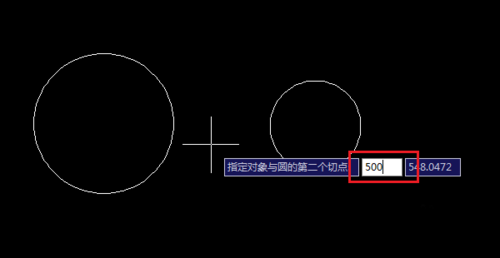 CAD如何画一个与另两圆内切、外切的圆