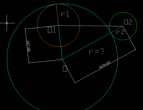 CAD如何画一个与另两圆内切、外切的圆