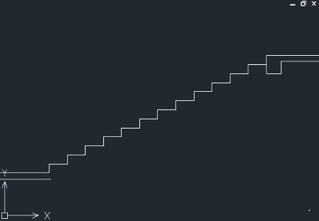 CAD如何楼梯图案