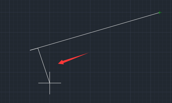 CAD如何以直线上的点为起点绘制另外一条直线