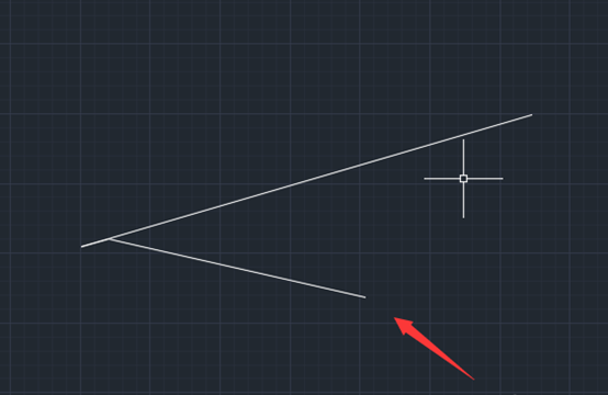 CAD如何以直线上的点为起点绘制另外一条直线
