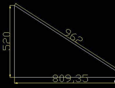 CAD画图怎么计算三角形的边长？
