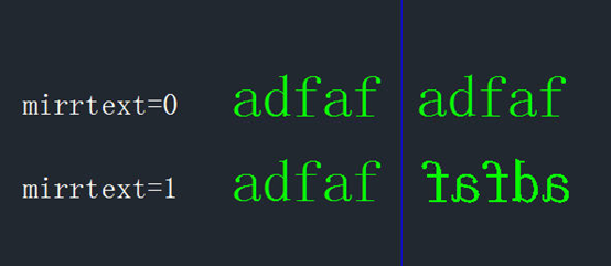 CAD镜像时使文字保持原始状态的方法