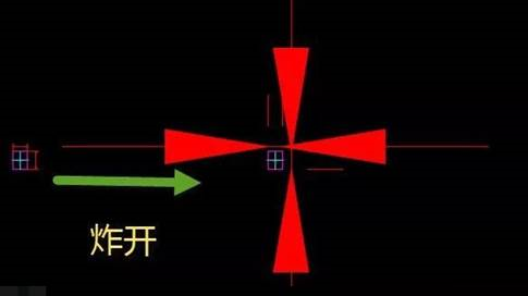 为什么有些时候CAD图块炸开后里面的标注箭头变得很大？