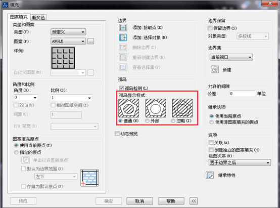 为什么在使用CAD填充时无法修剪？