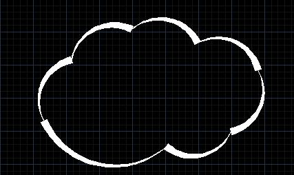 如何使用CAD绘制云彩图