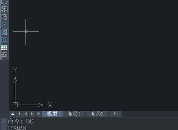 CAD中怎么把坐标轴固定在左下角