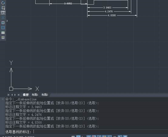 CAD怎么创建标注基线尺寸