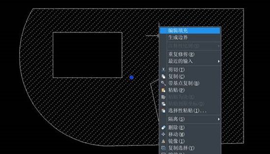 CAD利用修剪功能修建图案填充