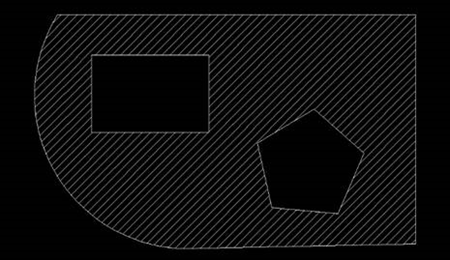 CAD利用修剪功能修建图案填充