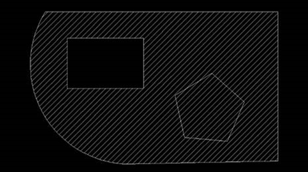 CAD利用修剪功能修建图案填充