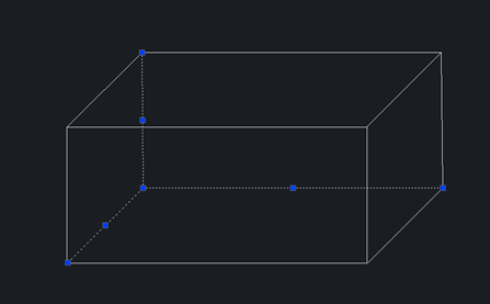 CAD绘制一个带有虚线长方体的方法