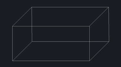 CAD绘制一个带有虚线长方体的方法