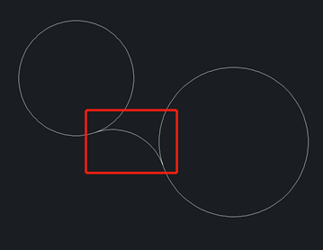 CAD给两个相交的圆创建圆角的方法