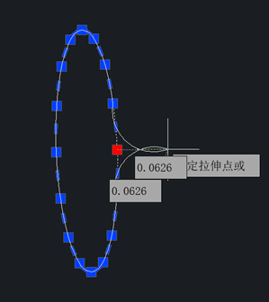 CAD创建的椭圆显示有很多夹点？