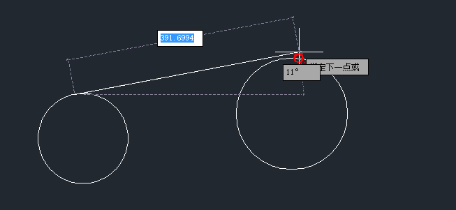 CAD绘制与圆相切的直线和圆弧