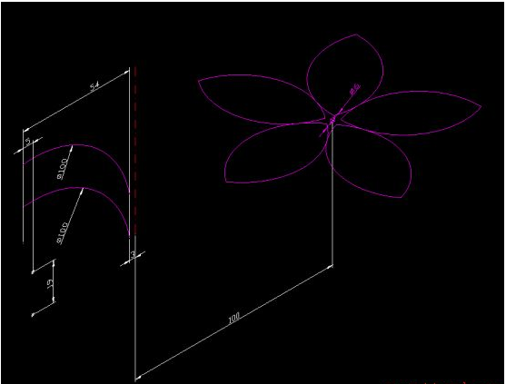 如何用CAD建模一朵花