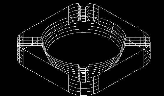 用CAD软件画烟灰缸
