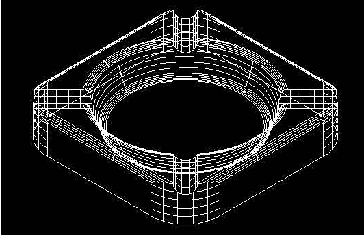 用CAD软件画烟灰缸
