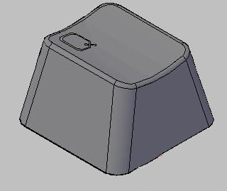 CAD键盘帽的绘制步骤