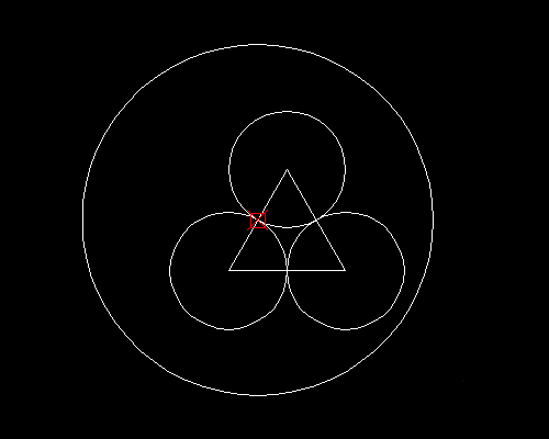 CAD绘制三环心形的步骤