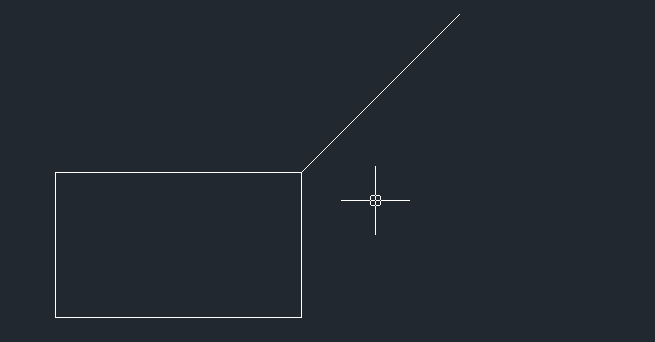利用CAD的相对坐标绘制直线