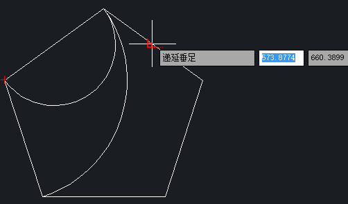 CAD如何使用交点、切点、垂足三点画圆