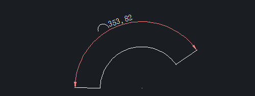 计算CAD弧长的方法
