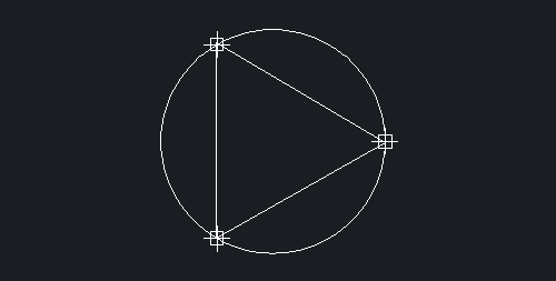 在CAD中用辅助圆绘制等边三角形的方法
