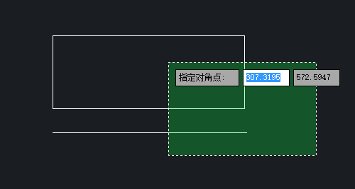 CAD中两种框选的类型