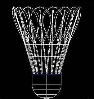 如何使用CAD绘制立体羽毛球