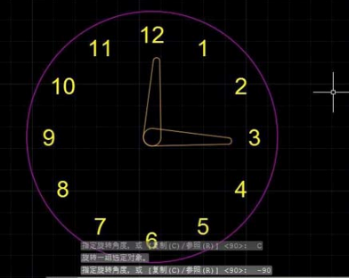 CAD绘制时钟教程