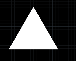 CAD如何绘制简单的实心三角形