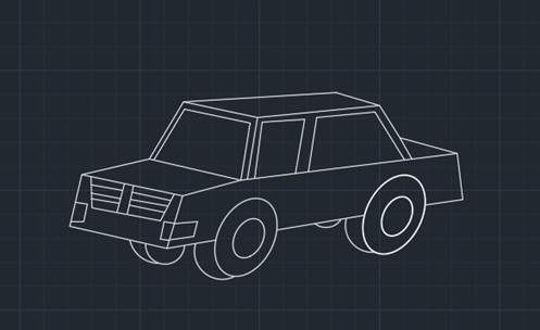 CAD如何绘制汽车平面图