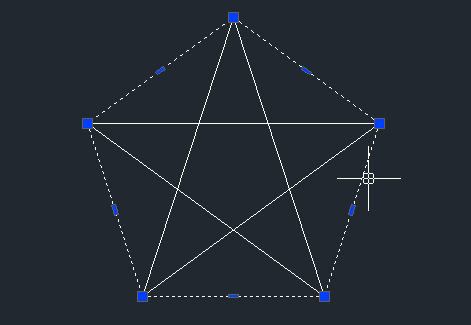 在CAD中如何快速画出五角星？