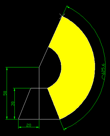 CAD如何绘制圆锥展开图形