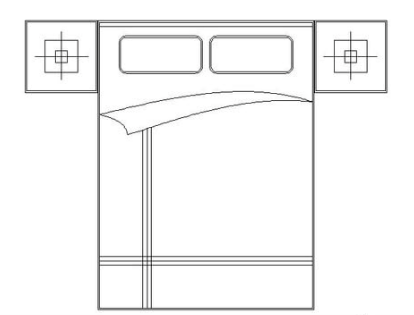 CAD怎么绘制双人床