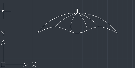 CAD雨伞如何绘制