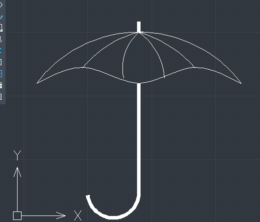 CAD雨伞如何绘制