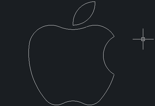 CAD如何绘制苹果LOGO图形