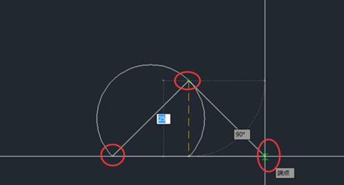 CAD如何通过三角形的顶点绘制圆弧