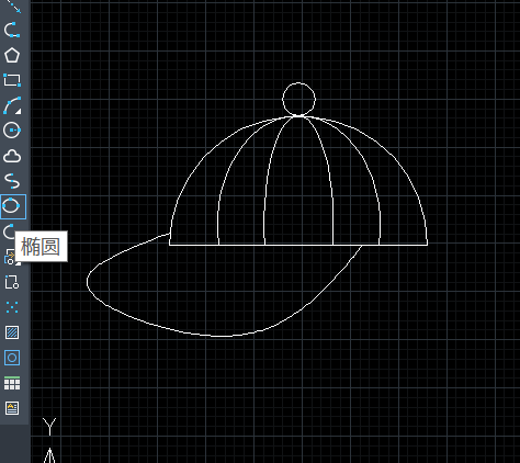 CAD怎么绘制帽子