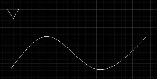 如何在CAD定距等分把特定图形沿某一曲线排列