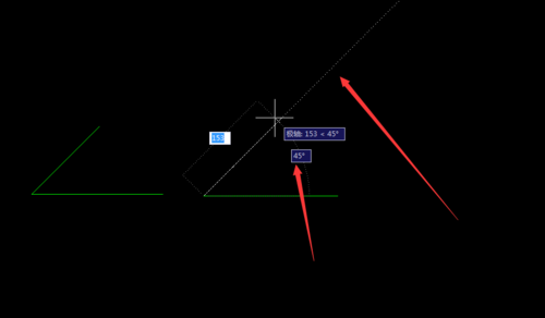 CAD45度角怎么画