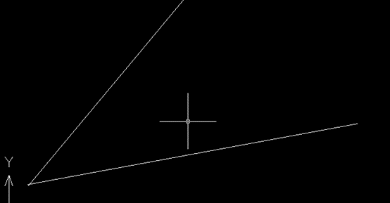 CAD怎么捕捉两条直线延长线的交点？