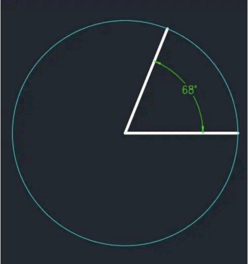 CAD等分角度的方法