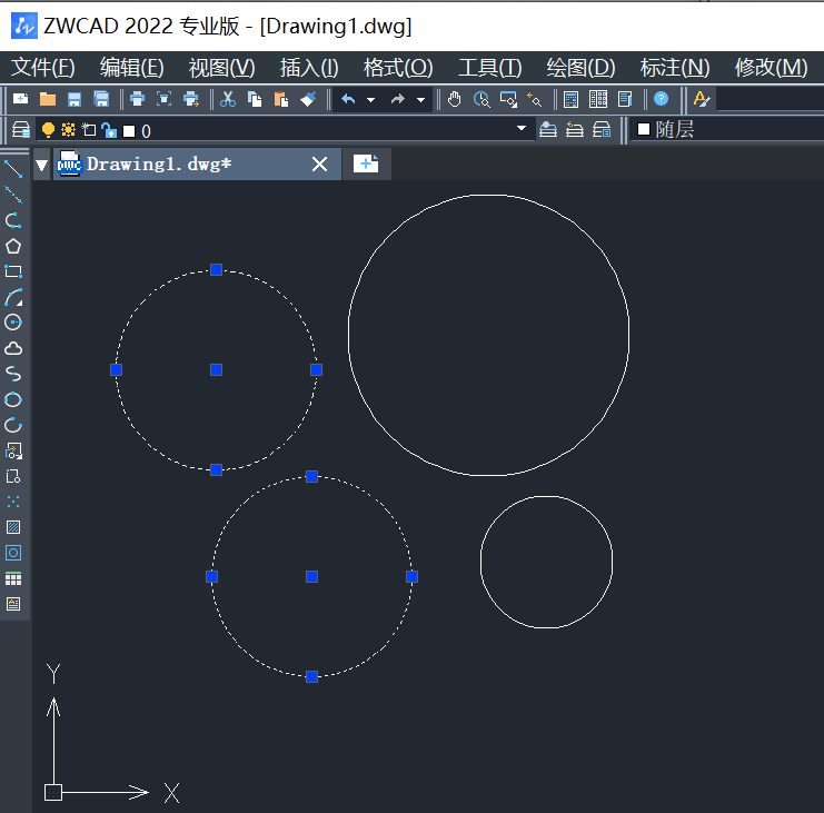 CAD怎样快速选择直径相同的圆？